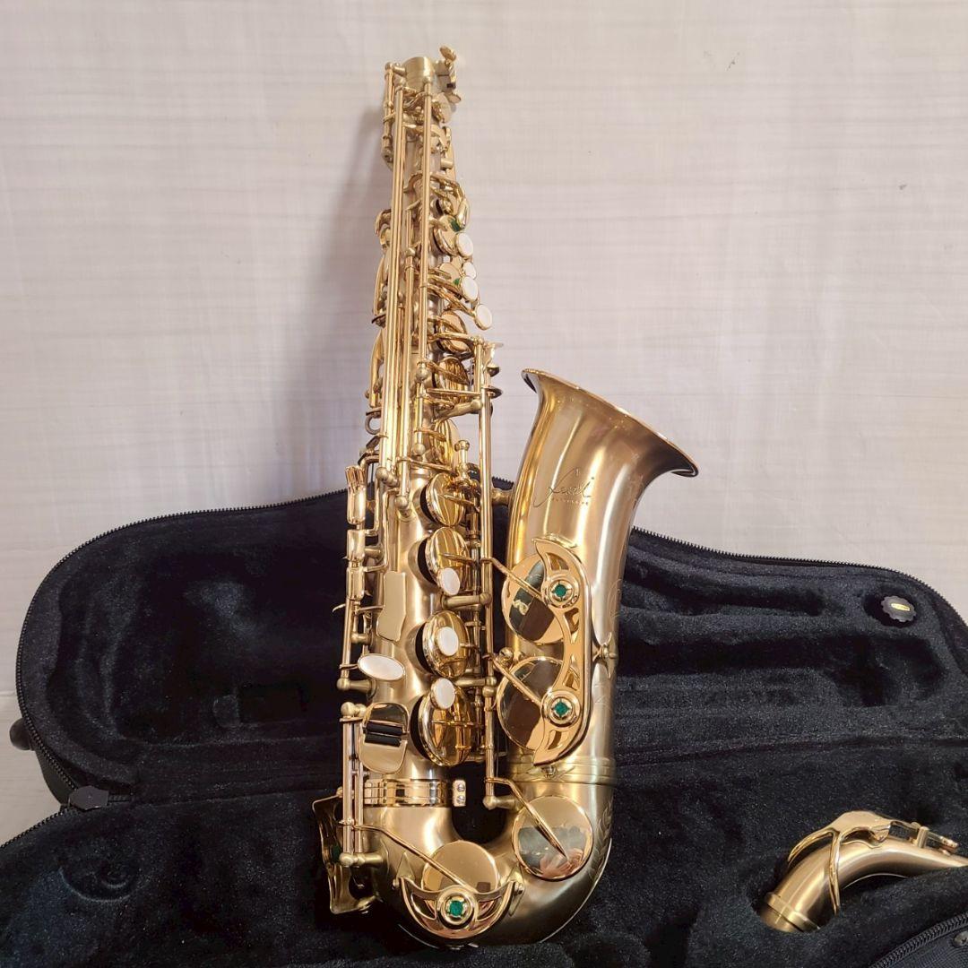Festi アルトサックス 彫刻入り 管楽器 サックスフォン ケース付 ゴールド