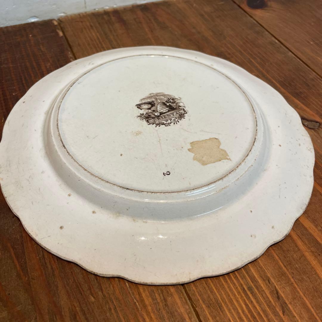 美品　リッジウェイ・オリエンタル　スタッフォードシャー　転写　アンティーク　希少