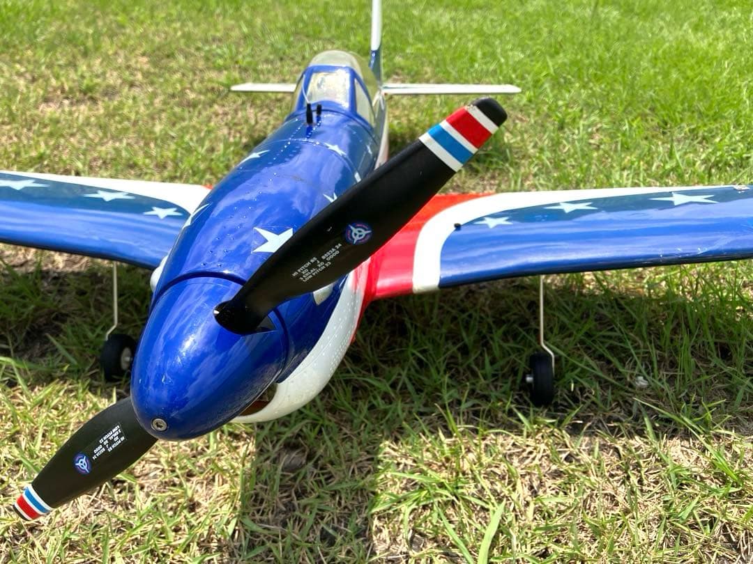 お引取り希望！　中古 RC電動飛行機 ムスタング Miss America