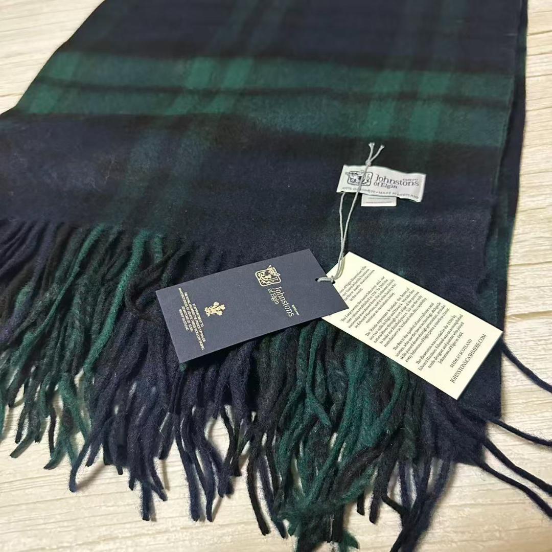 お*ま様 JOHNSTONS ジョンストンズ　大判 マフラー ブラックウォッチ