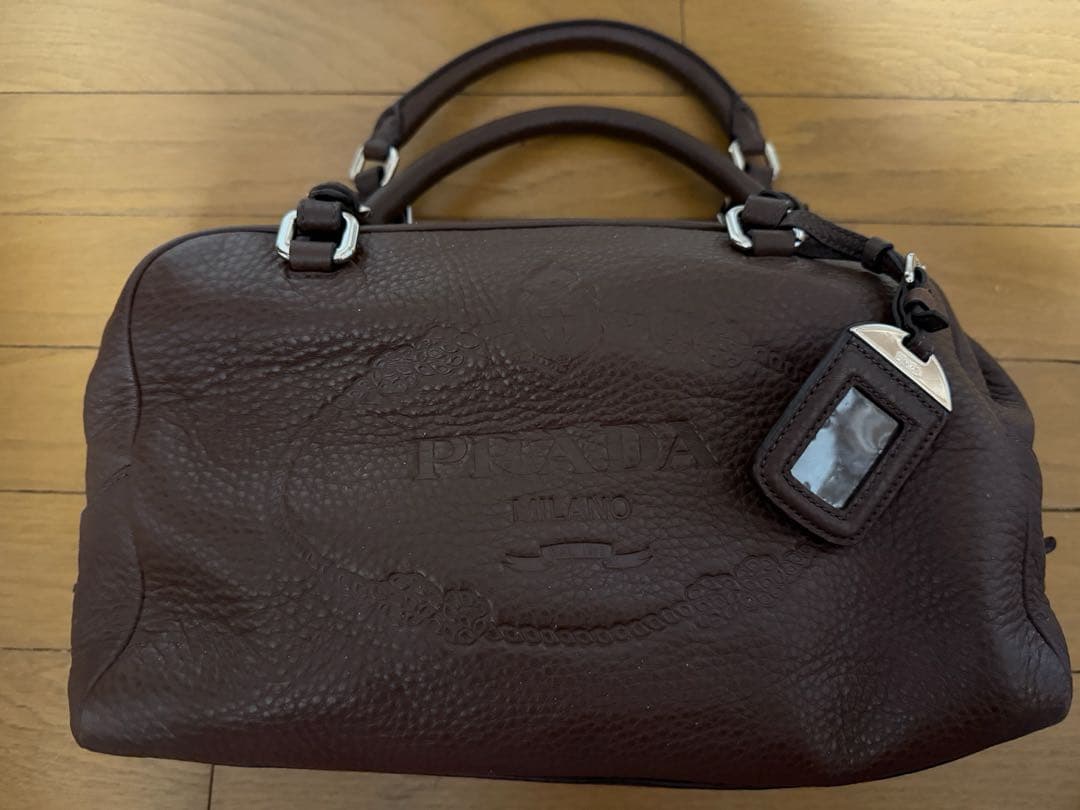 PRADA ヴィッテロレザーミニボストンバッグ