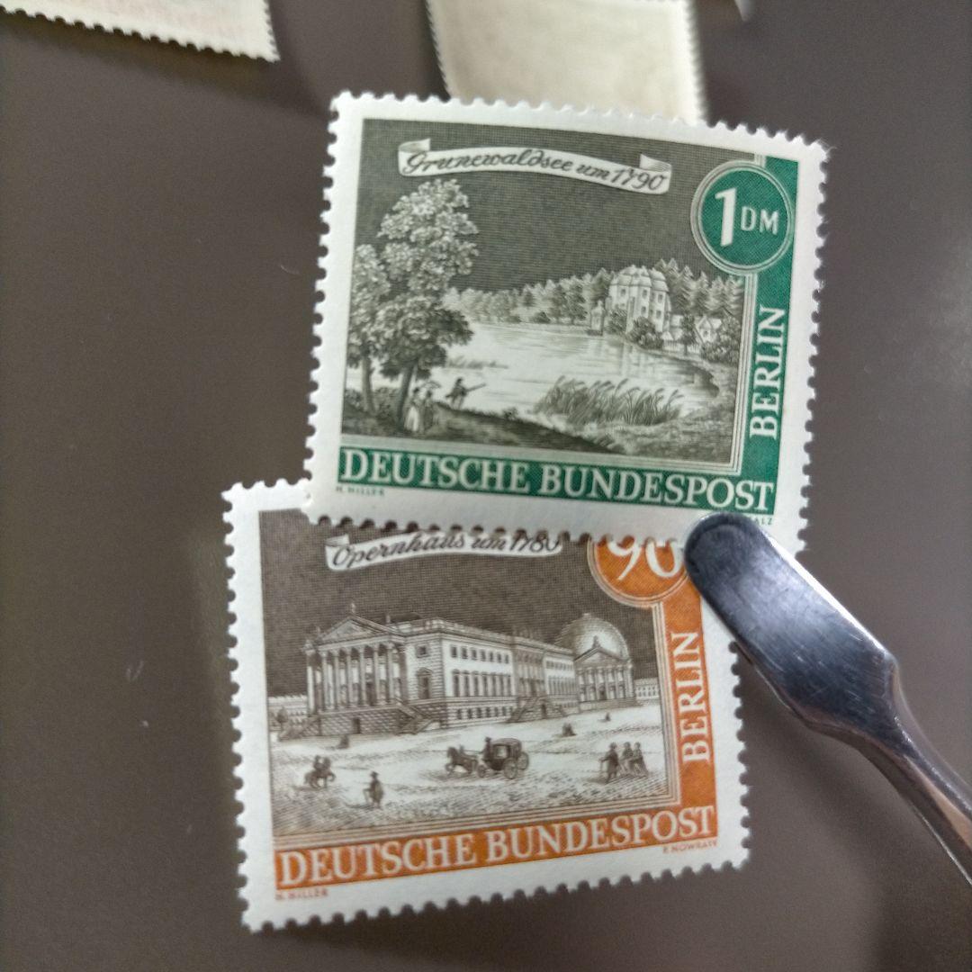 1701 外国切手 ベルリン地区 建物 古都ベルリン 12種完 凹版印刷