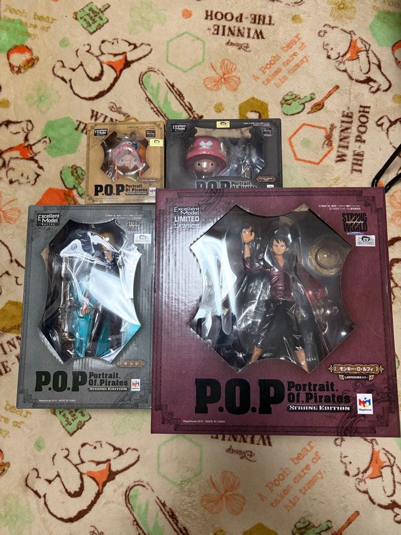 未開封 POP Strong Edition ルフィ、サンジ、チョッパー 4体