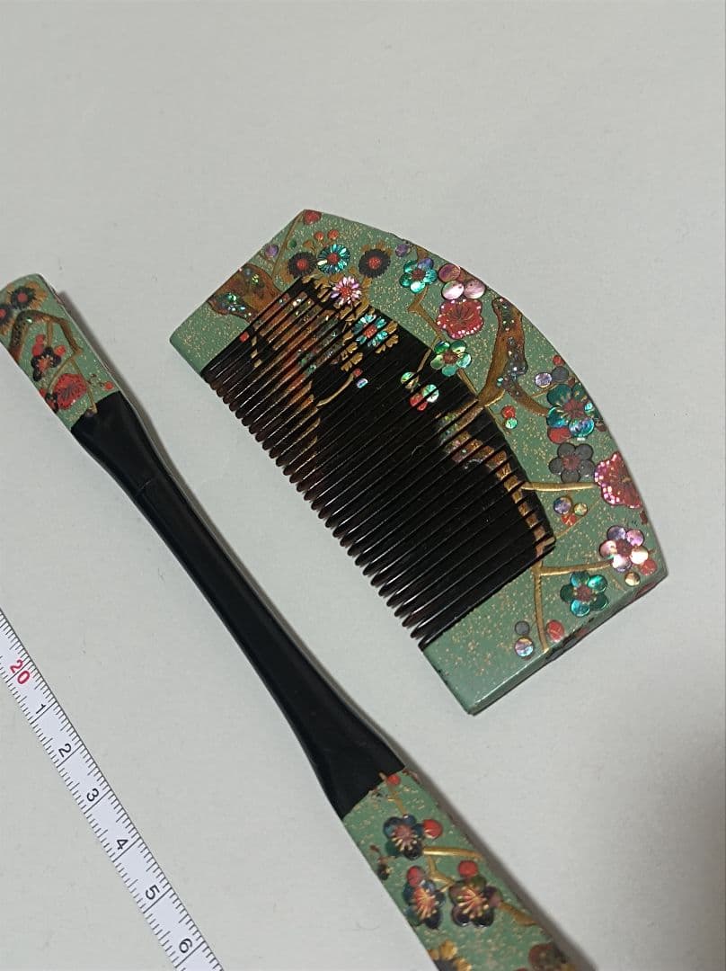 櫛笄 蒔絵 螺鈿