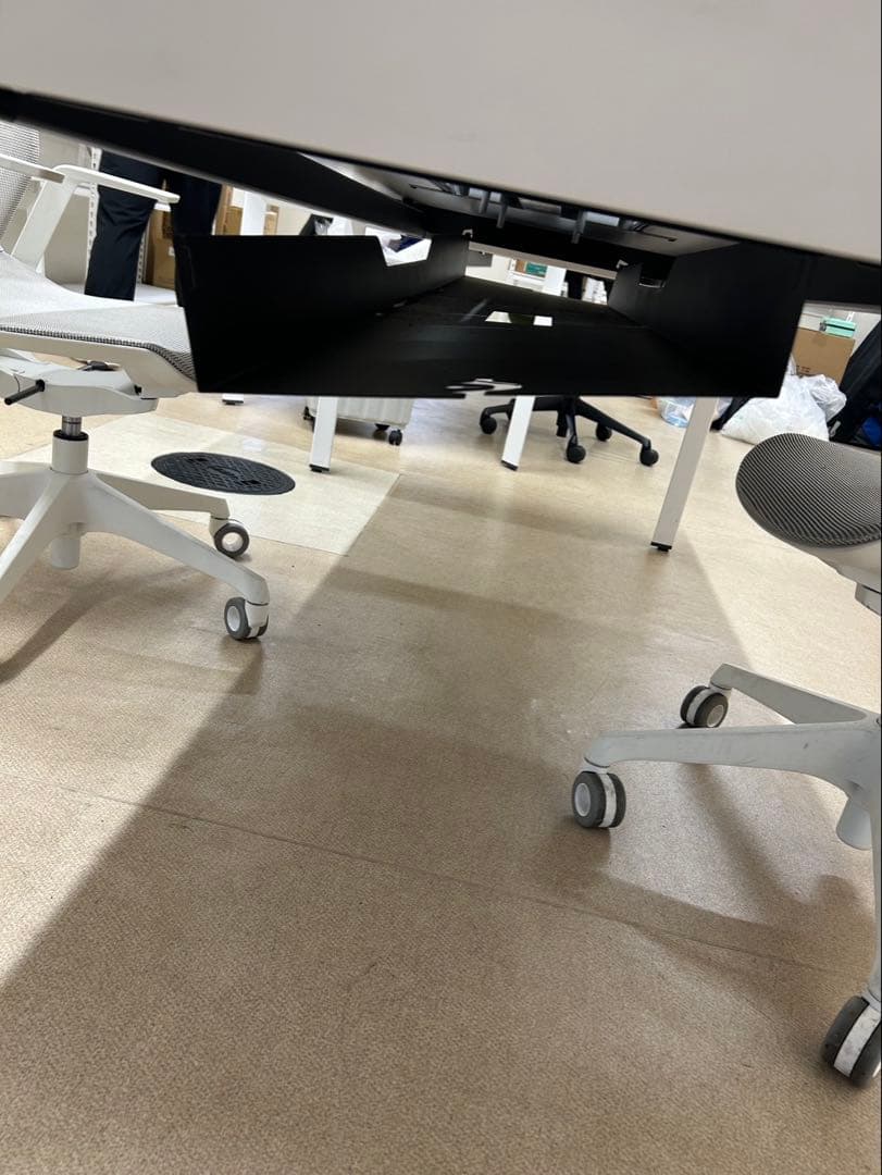 配線ボックス付き 会議用テーブル　幅220 ミーティングテーブル