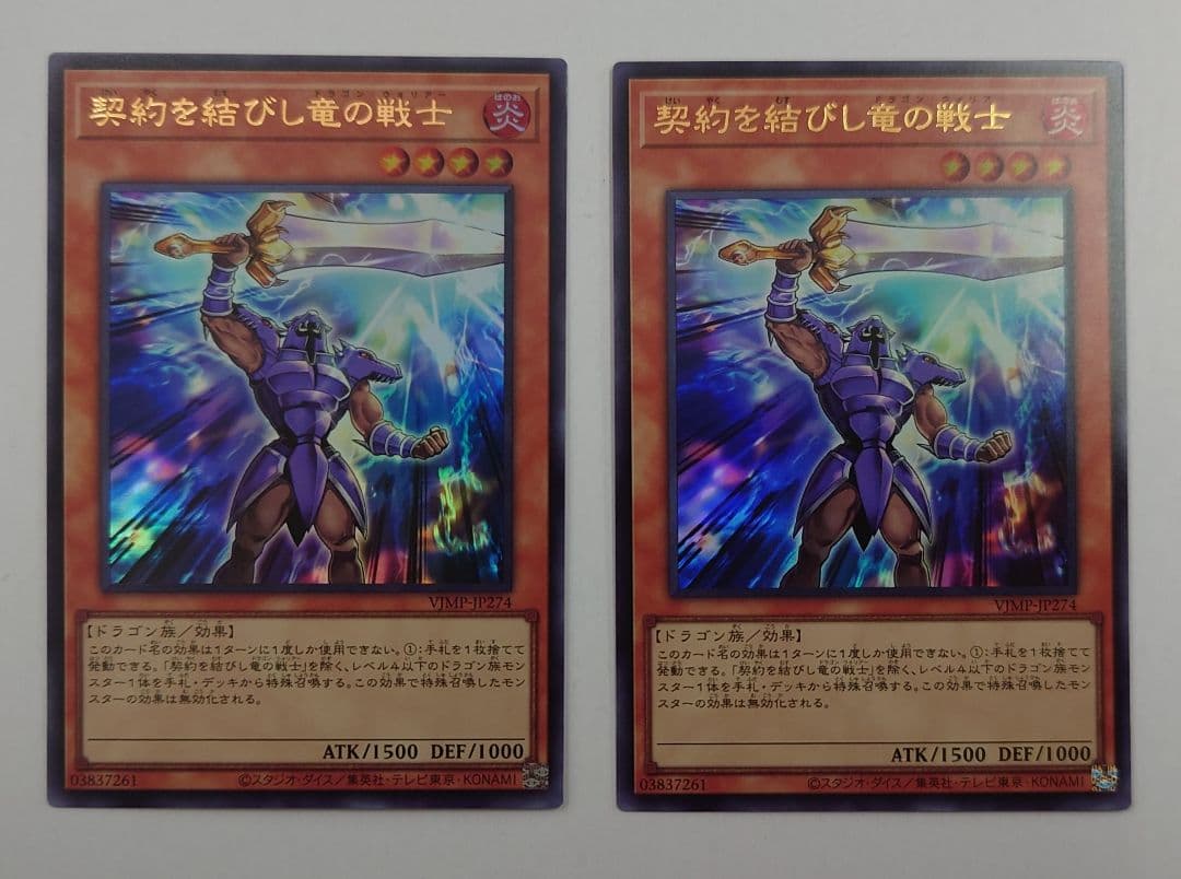 匿名配送//契約を結びし竜の戦士 2枚 Vジャンプ定期購読限定