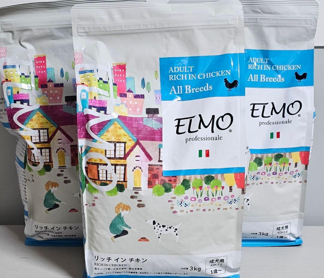 ELMO リッチインチキン 3kg ドライフード3kg×3袋 9kg分