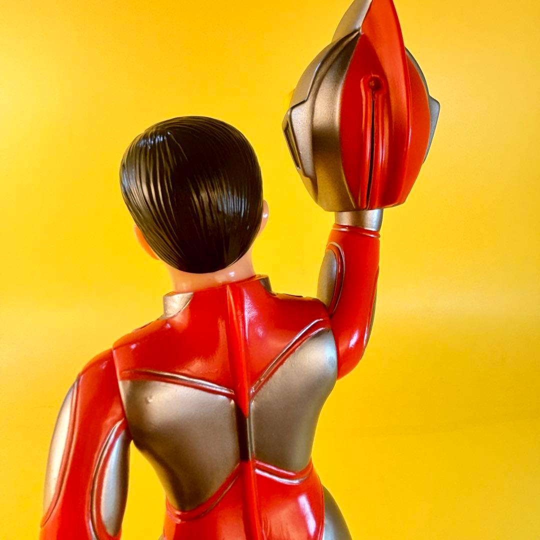 帰ってきたウルトラマン　面取れ　シルバー色　大　ソフビ　ブルマァク