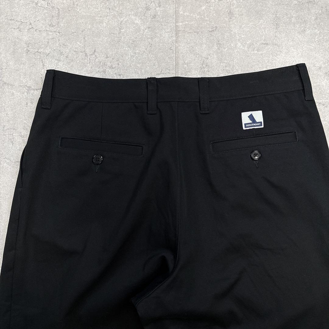 美品 DESCENDANT DC-3 WIDE TROUSERS 黒 4 XL