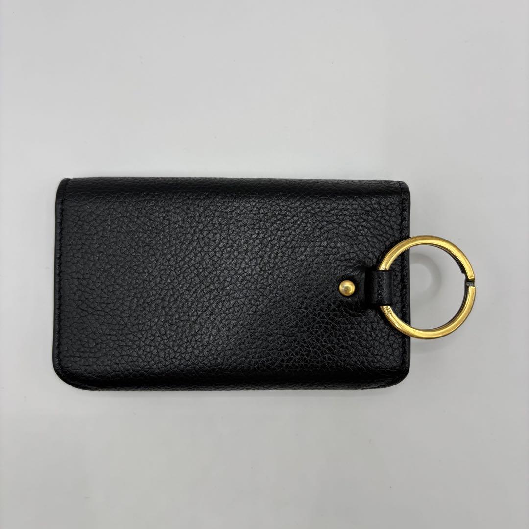 美品　BALENCIAGA キーケース　６連　ブラック　ゴールド　cash