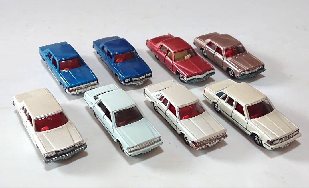 トミカ 日本製ミニカー ハイソカー 8台セット 昭和レトロ 当時物 希少 貴重