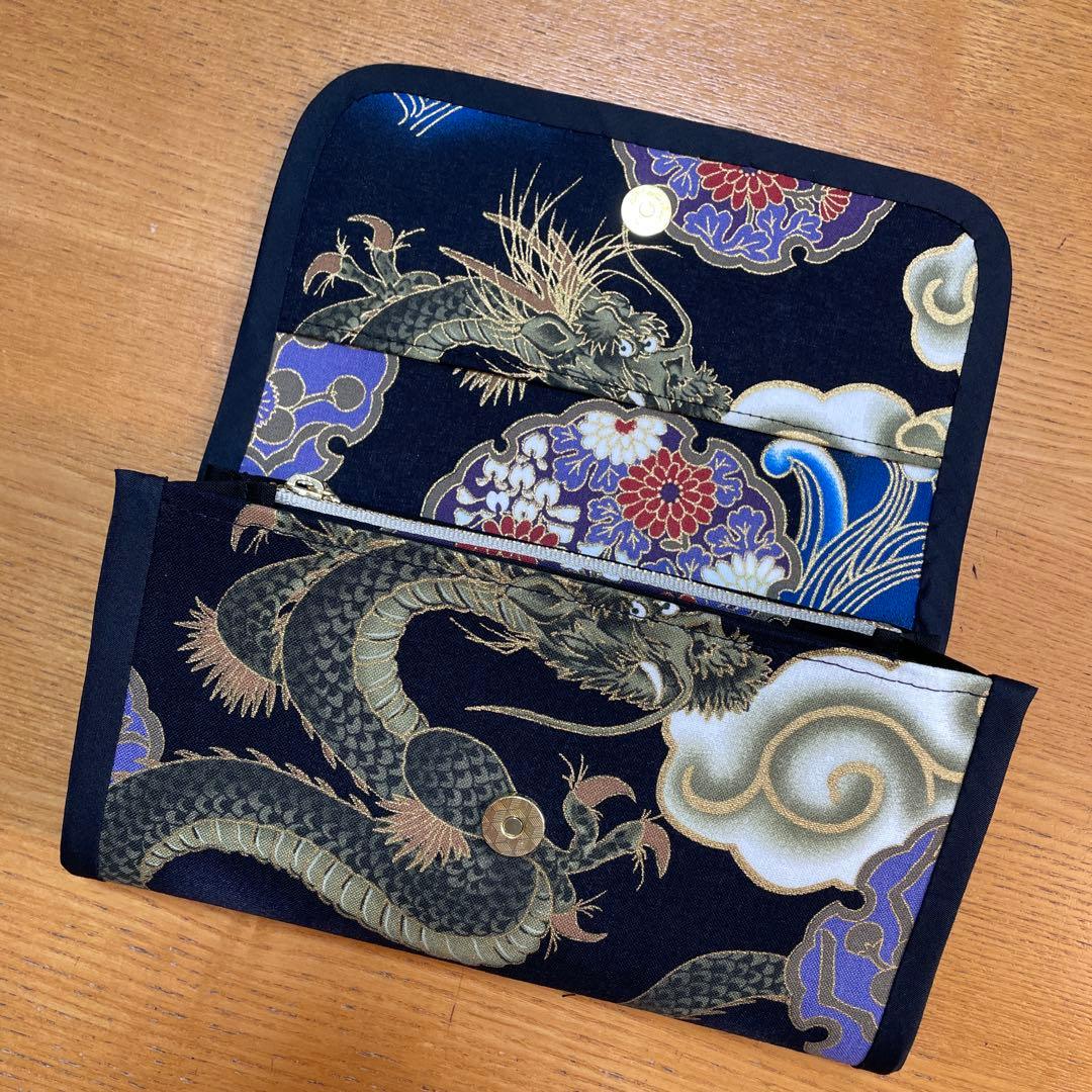 肝っ玉母さん　長財布　やりくり財布　ハンドメイド