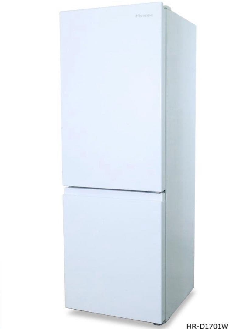 ハイセンス 冷蔵庫 2ドア 175L HR-D1701W ホワイトほぼ新品！