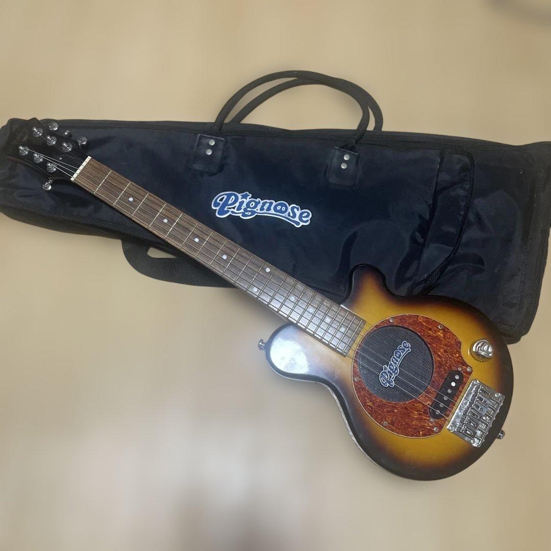 Pignoseピグノーズ　アンプ内蔵 エレキギター　ケース付