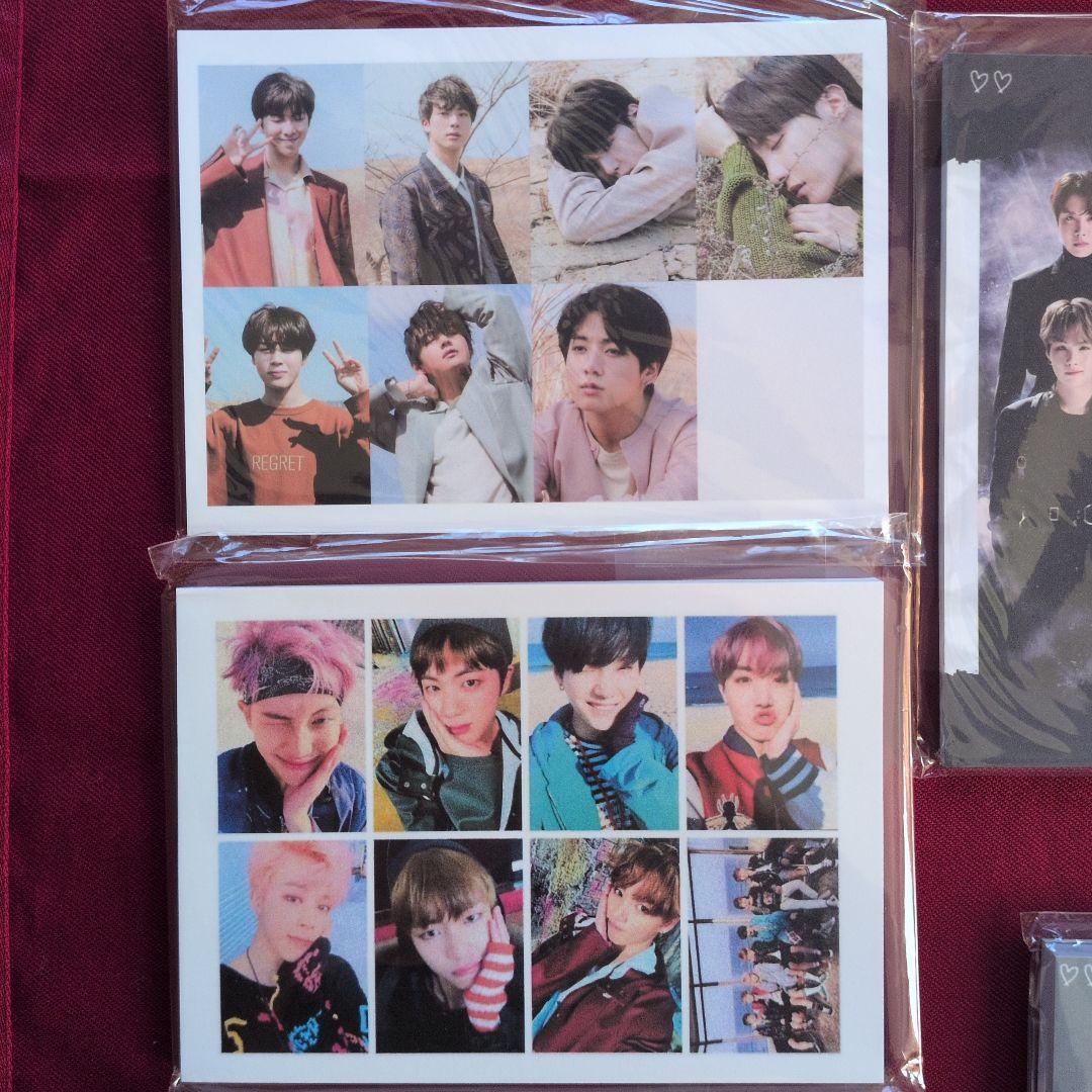 BTS メモ帳大　オール　韓国製作者様　バラ