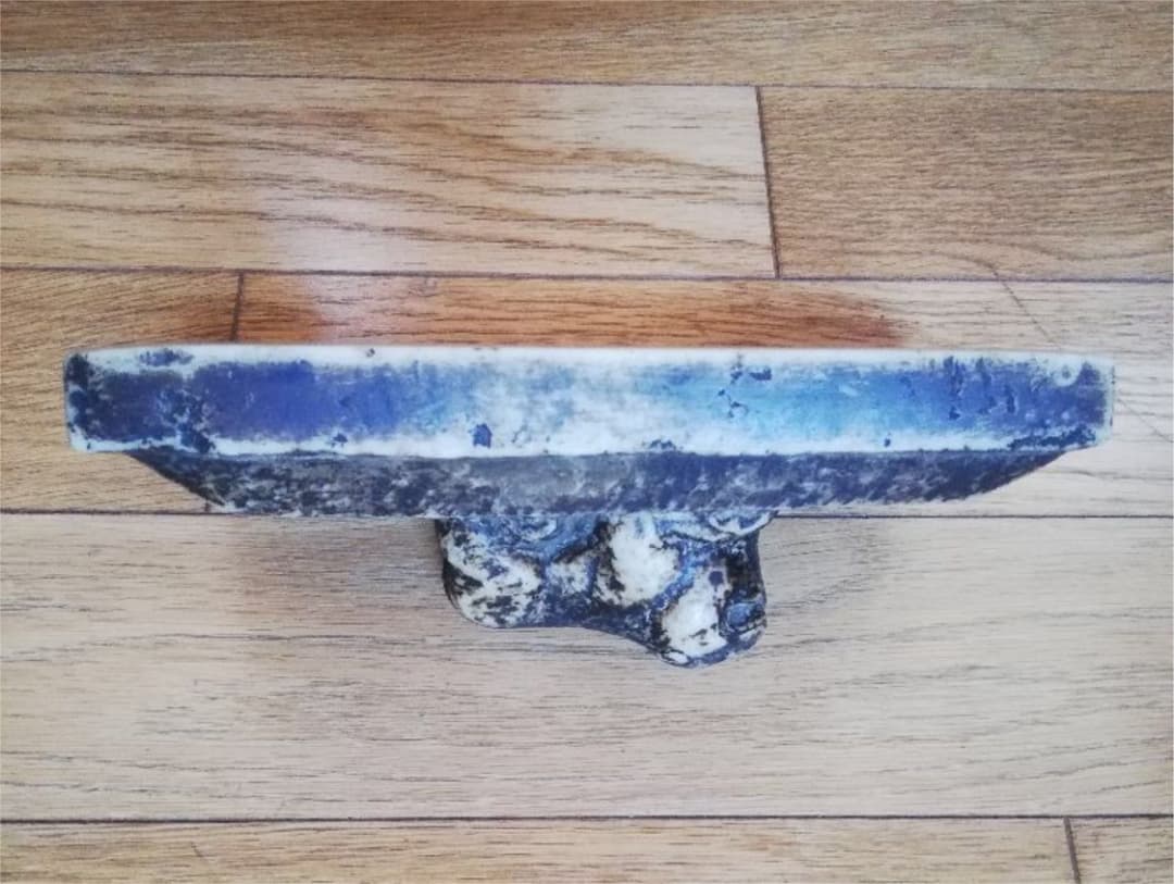 貴重中国骨董　旧蔵した【元時代漢白玉異獸彫刻大文鎮】運気を上げる　縁起の良い置物