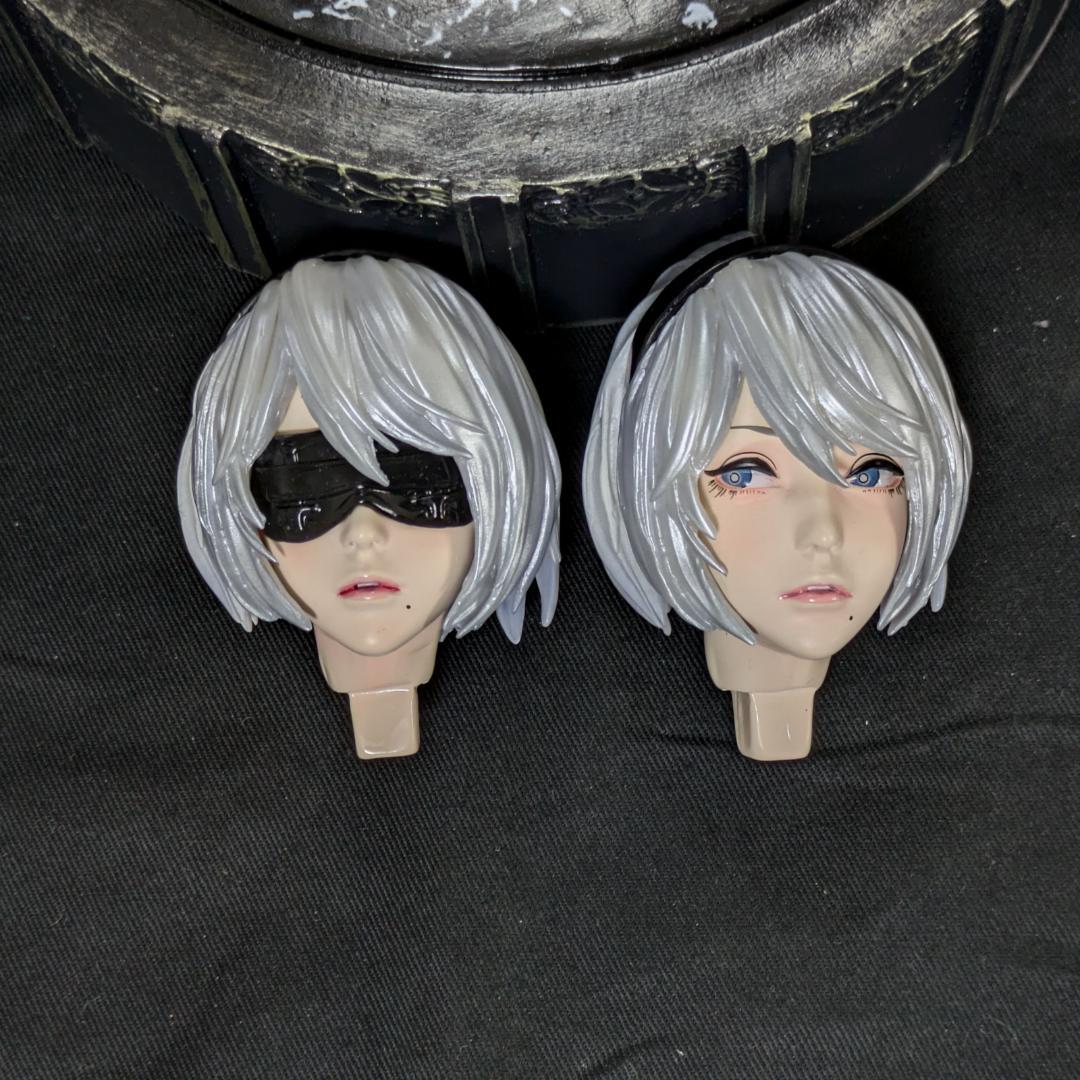 ニーアオートマタ 中破 2B 姿見 61㎝ 頭部２種 完成品フィギュア ミラー