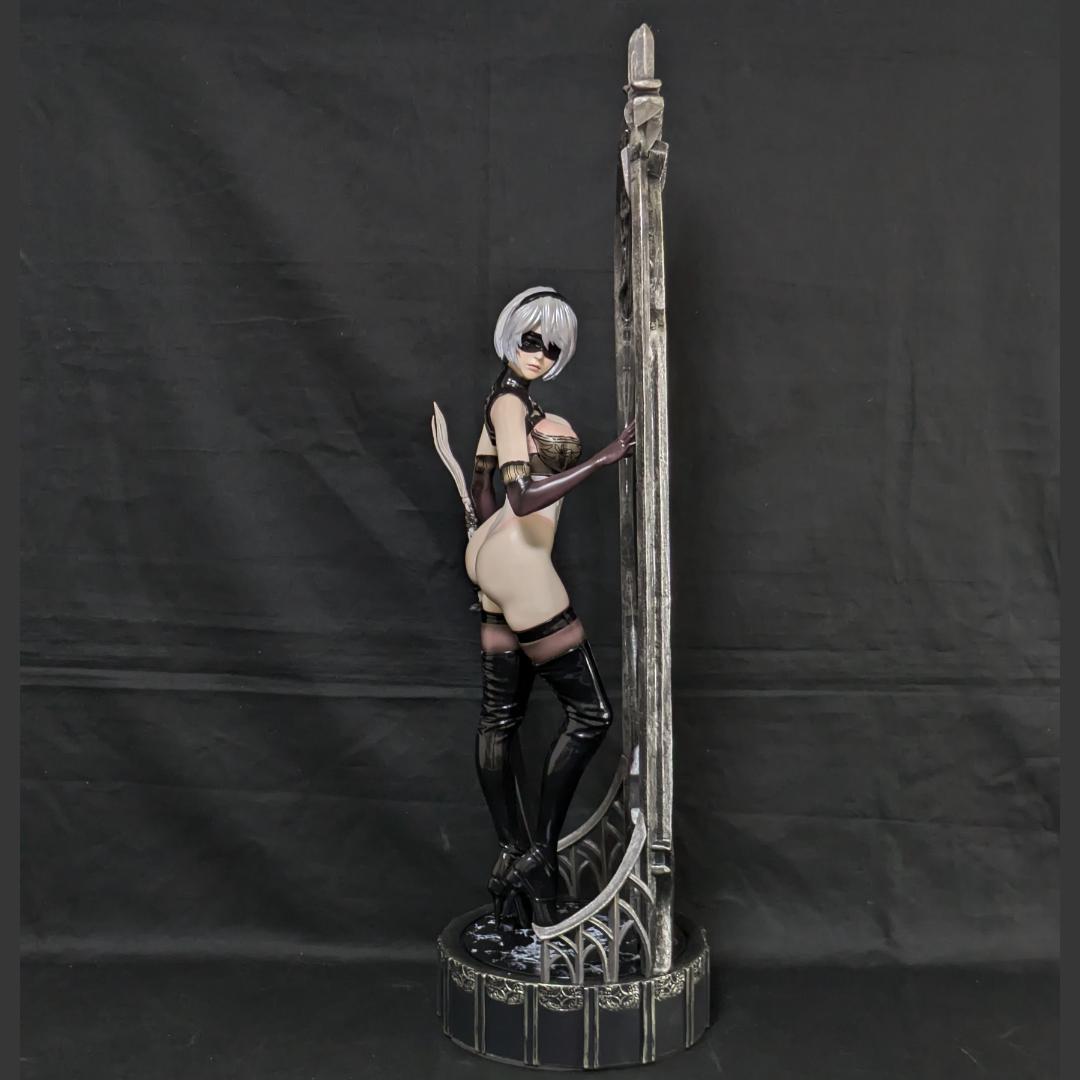 ニーアオートマタ 中破 2B 姿見 61㎝ 頭部２種 完成品フィギュア ミラー