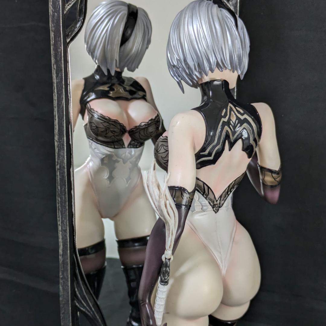 ニーアオートマタ 中破 2B 姿見 61㎝ 頭部２種 完成品フィギュア ミラー