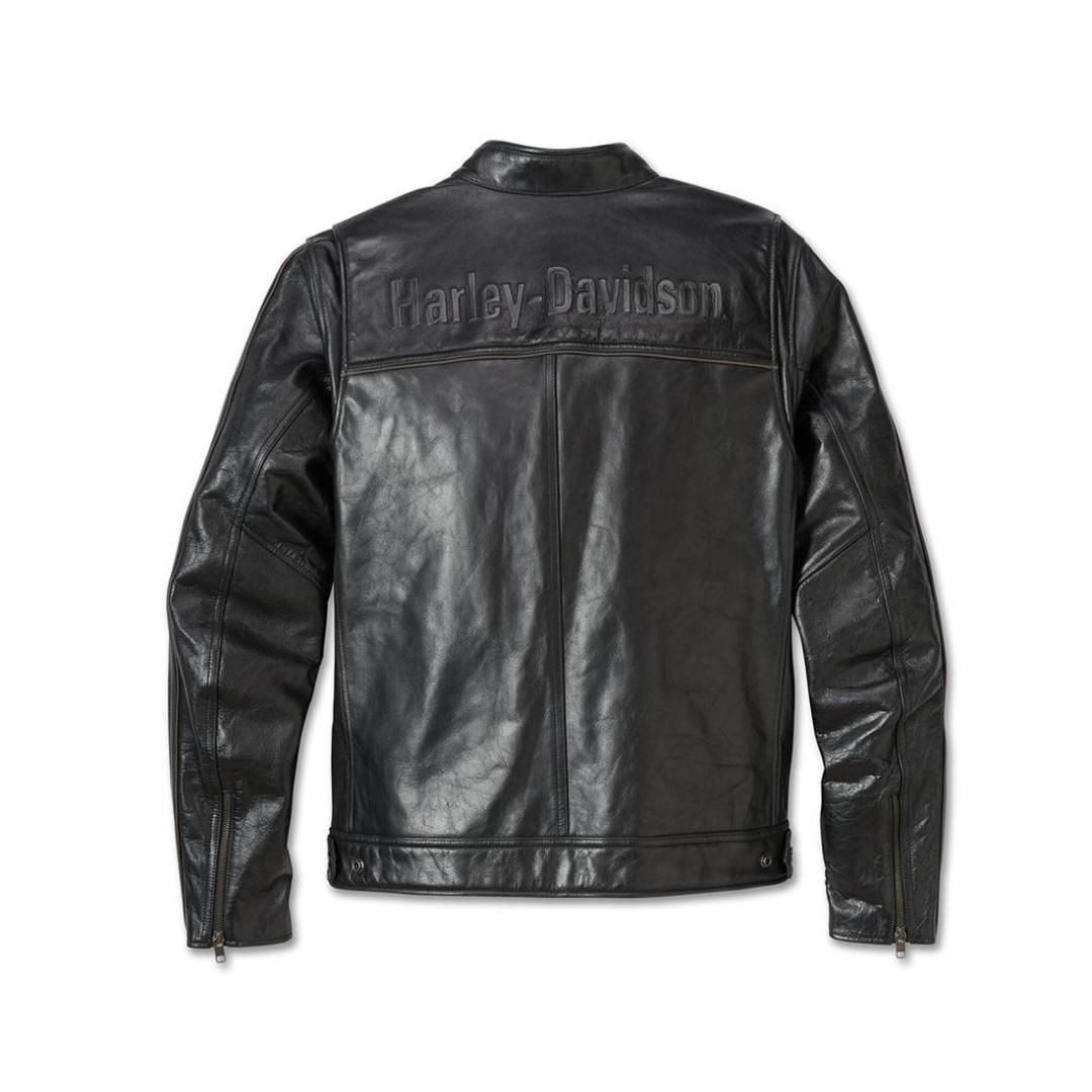 Harley-Davidson ブラックレザー シングル ライダース