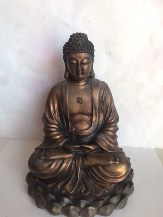 佛像古銅製，（旧家藏出し）時代物，古美術品，高2⃣️6⃣️cm，書房置物