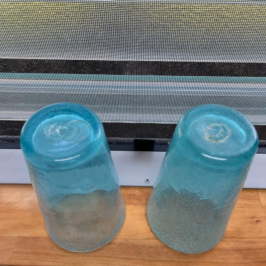 横山秀樹　グラス　吹きガラス　泡