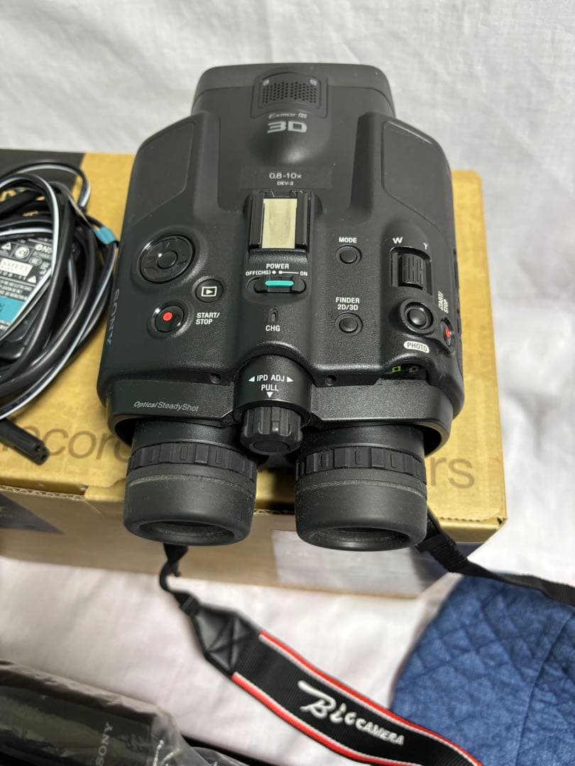 ぱ*送様 SONY DEV-3 デジタル録画双眼鏡　専用三脚(未使用)