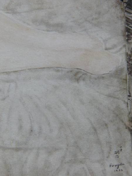 藤田嗣治、【ジュイ布のある裸婦】、希少画集画、新品高級額・額装付