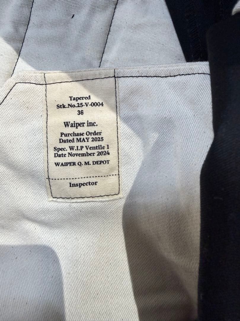 WAIPER.inc US ARMY M-49 VENTILEテーパード