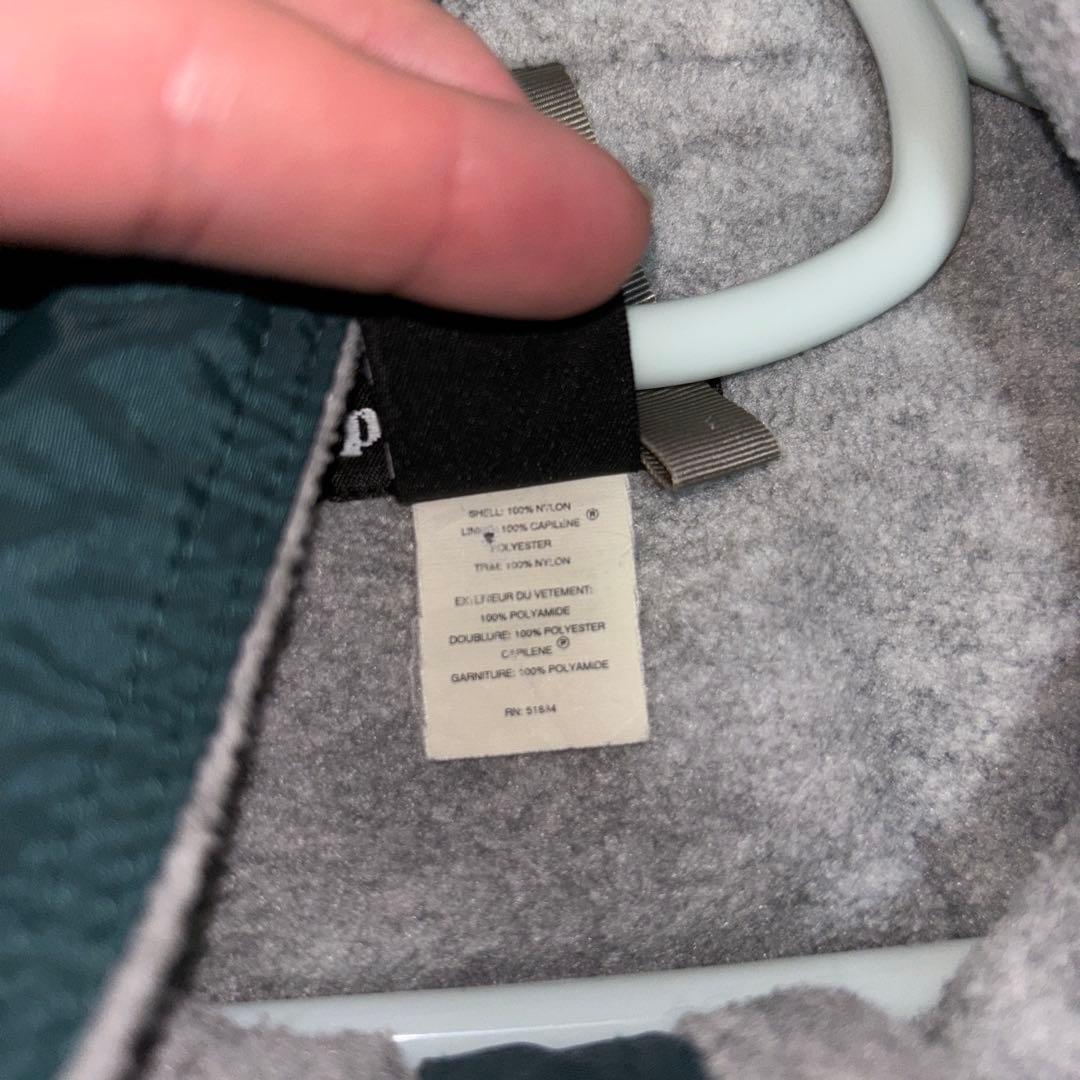 美品patagonia シェルドキャプリーンジャケット ハンターグリーン 雪なし