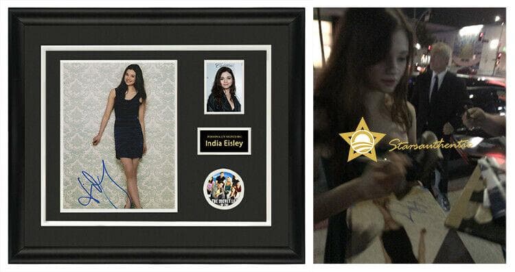 直筆サイン入り写真 インディア・アイズリー アンダーワールド 覚醒 SA鑑定済