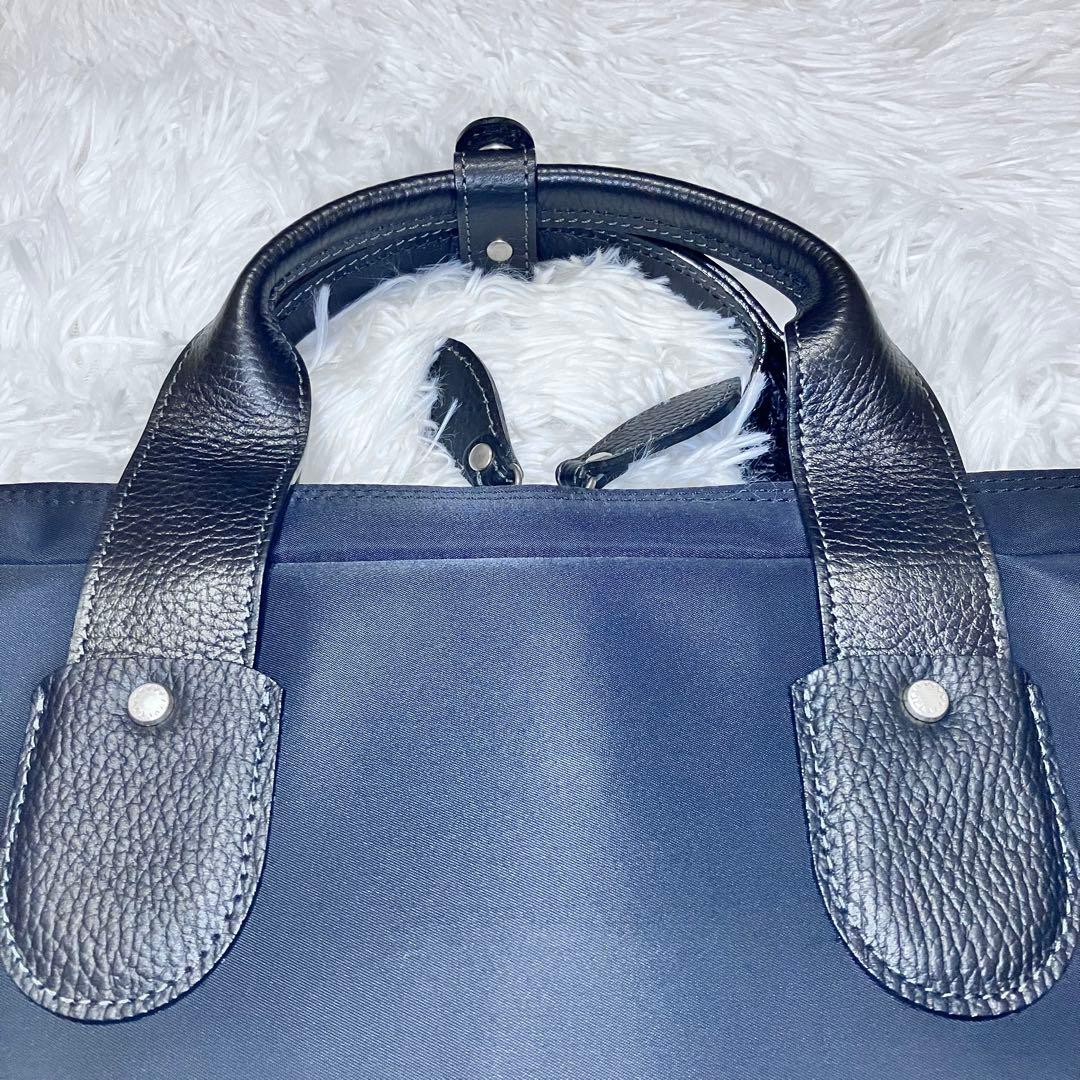 【美品】ACE. エース ブラック ガーメントバッグ ナイロン レザー 三つ折り