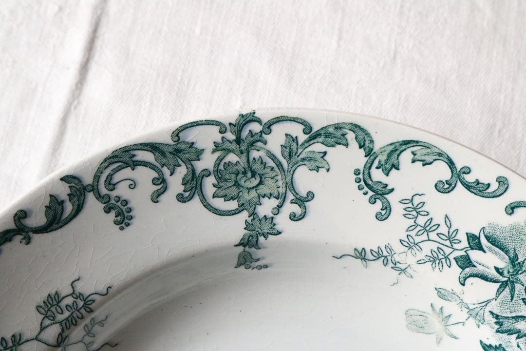 Campanule saint Amand プレート　深皿　グリーン　サンタマン