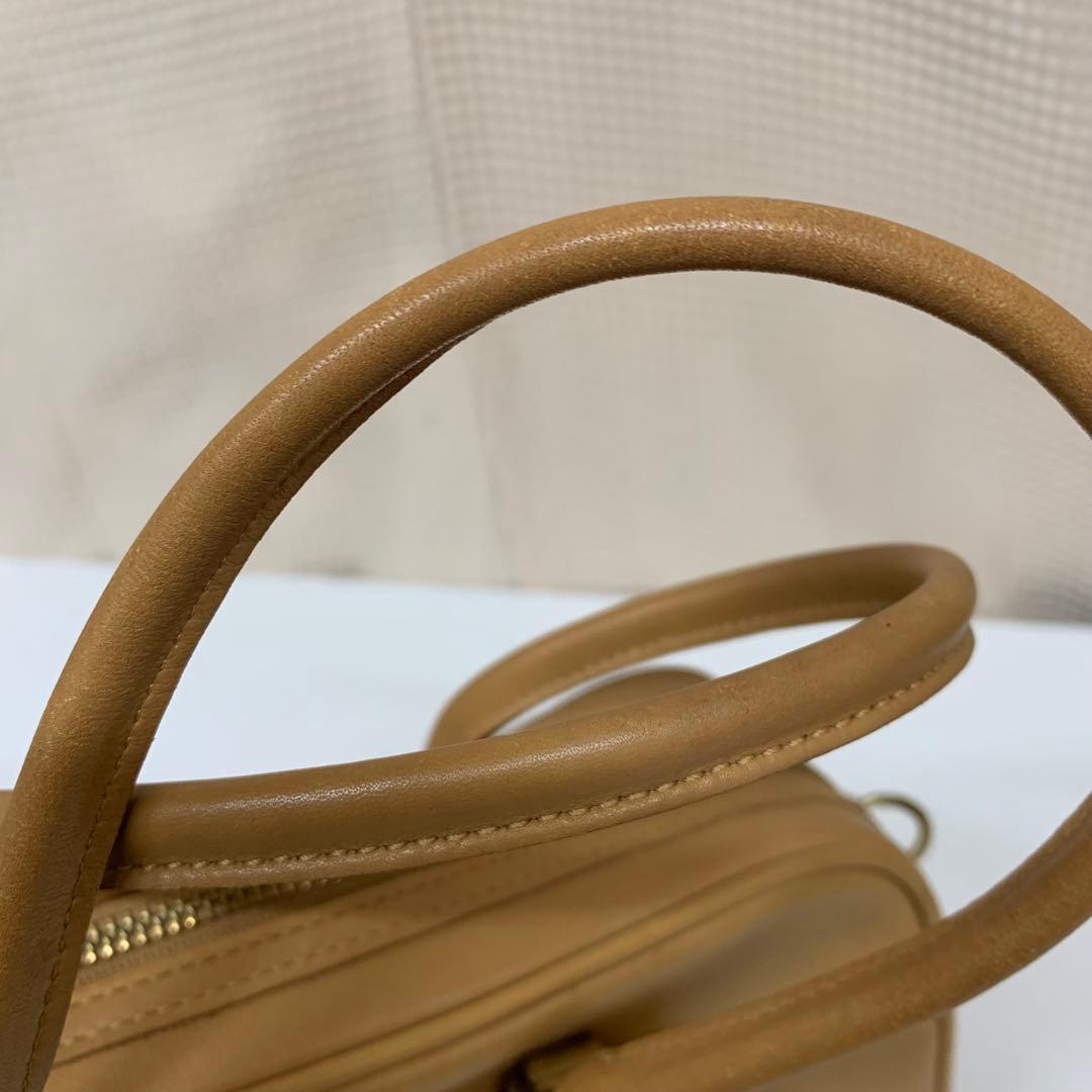 オールドコーチ ハンドバッグ 本革 レザー ベージュ 9768