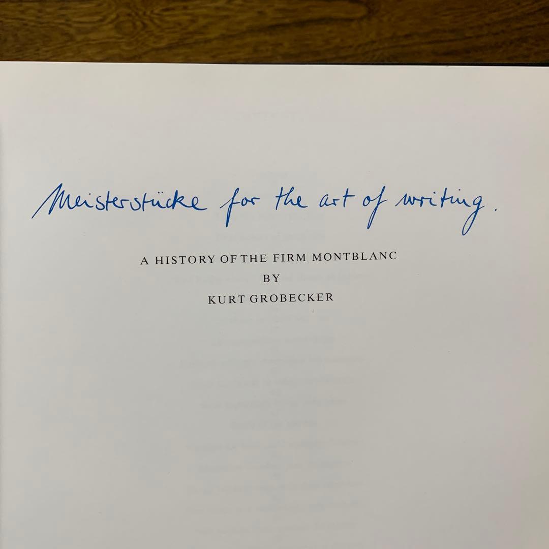 Montblanc 万年筆の歴史書　(洋書)