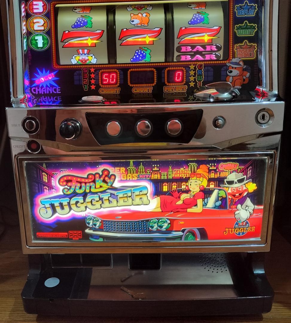 【パチスロ実機】北電子★『初代』ファンキージャグラー【不要機付】