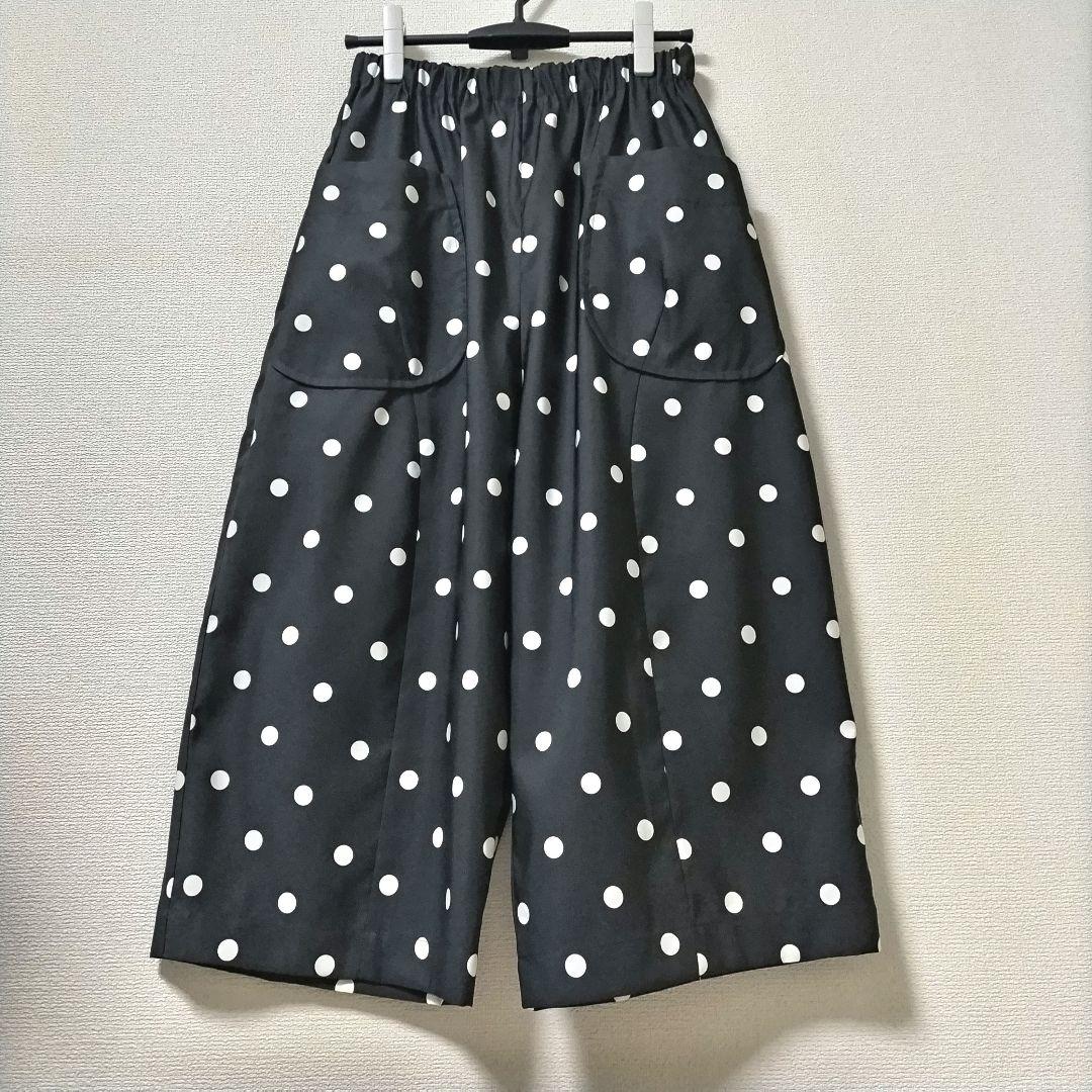 【新品】CRESCENT　ドットのワイドパンツ　ガウチョパンツ