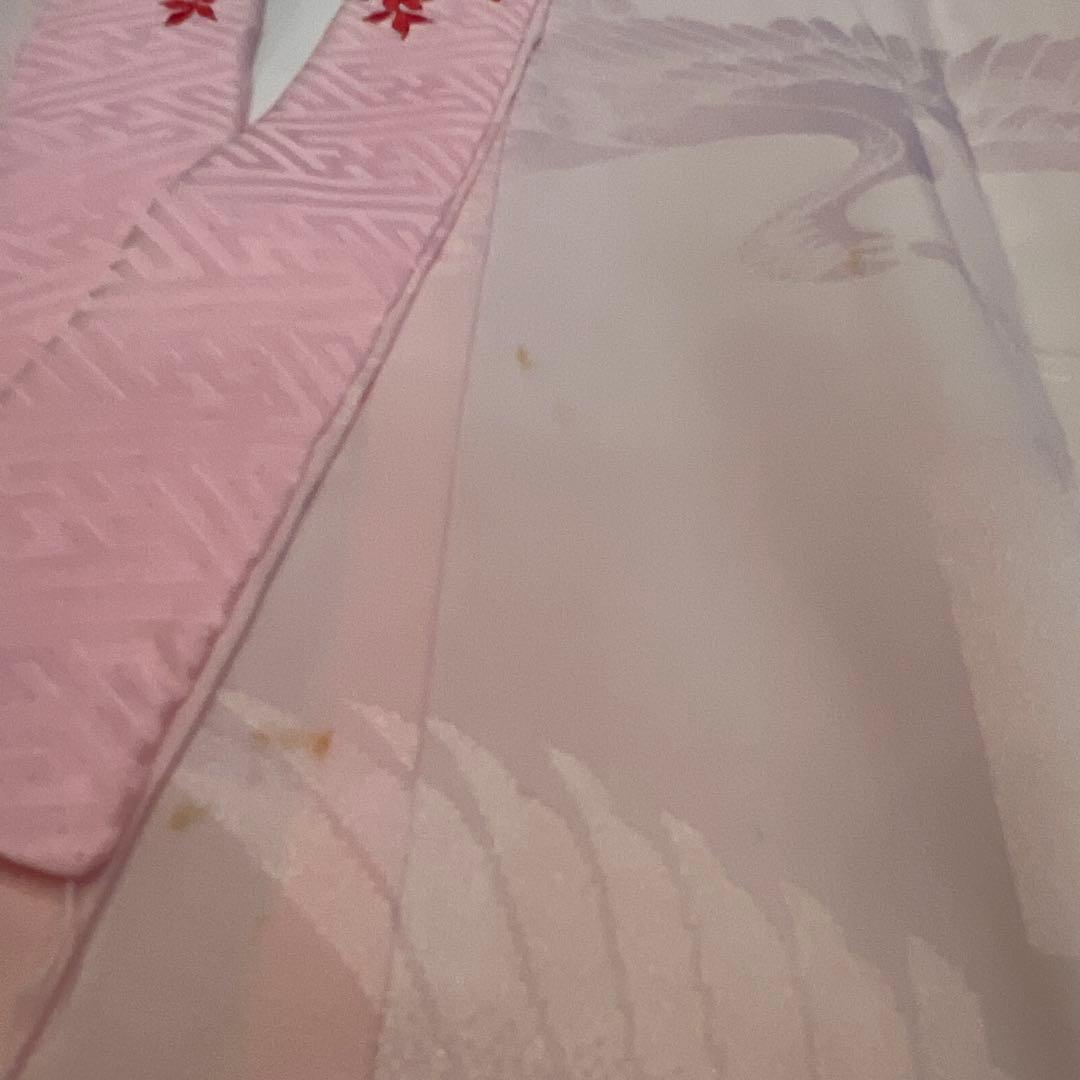 アンティーク 七五三 105cm前後 着物 作り帯 小物一式 フルセット 鼓 赤