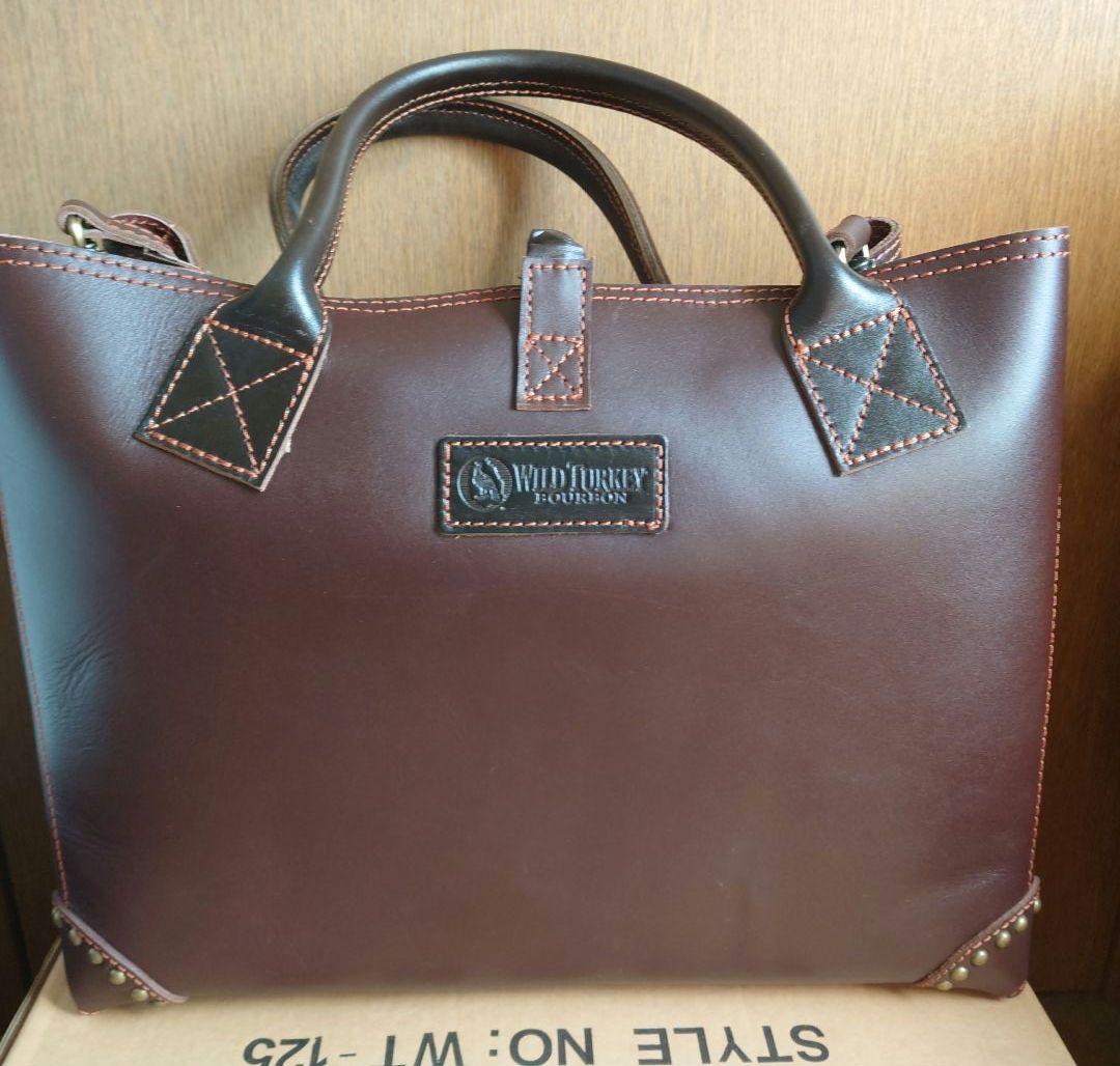 【懸賞当選稀少】ワイルドターキー『オリジナルレザー・トートバッグ』未使用新品