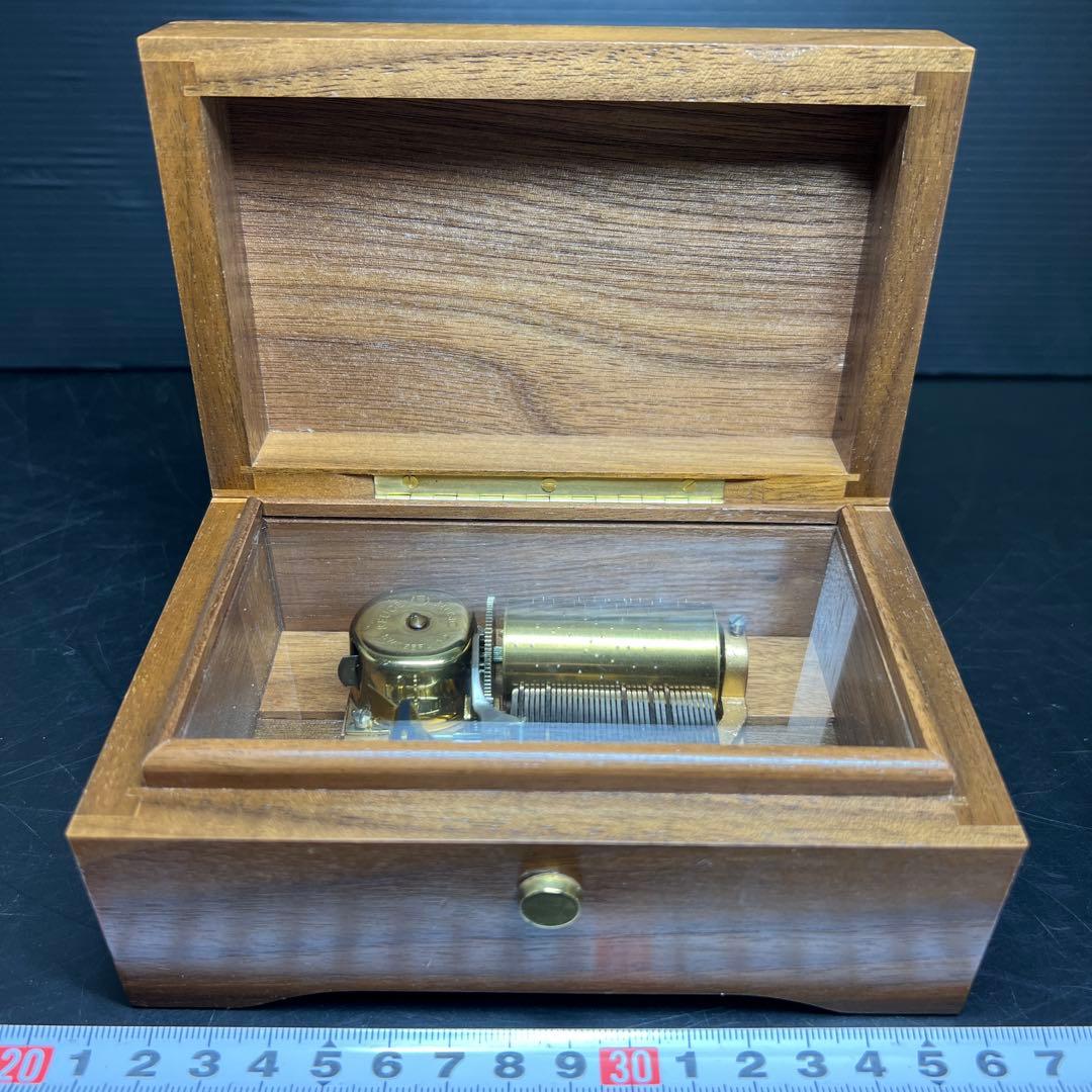 リュージュ　シリンダー式オルゴール1曲36弁　共箱　東Y7-1211☆1Fトヒト