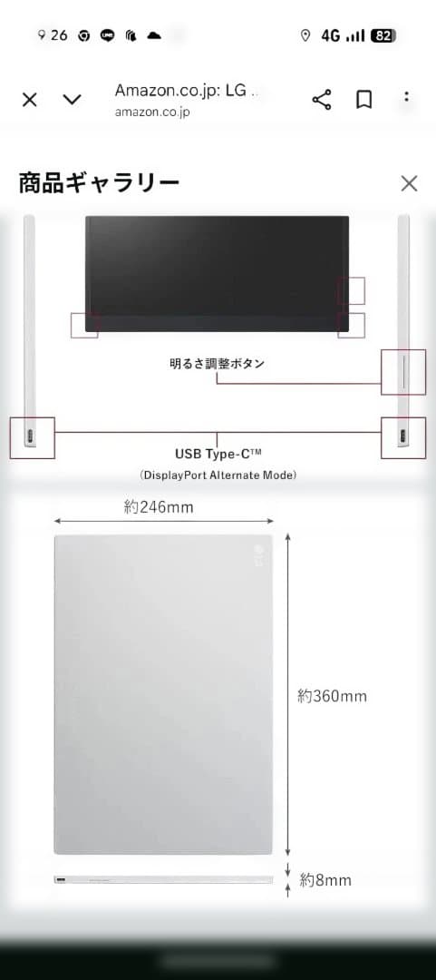 値下げ交渉❌️3日限定LG gram +view 16.0インチ モニター 本体