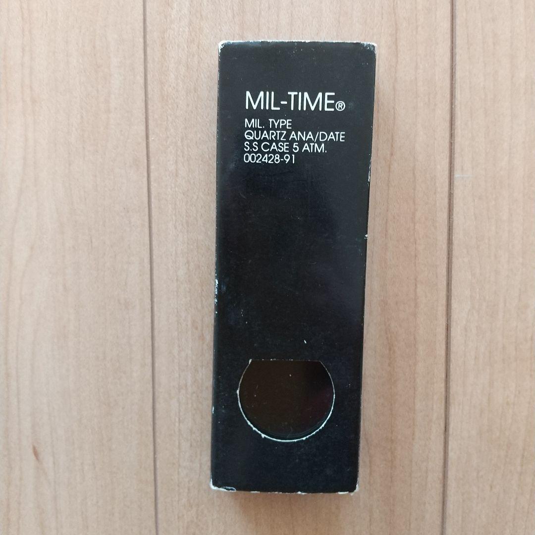 MIL-TIME 防水アナログ腕時計 カーキ