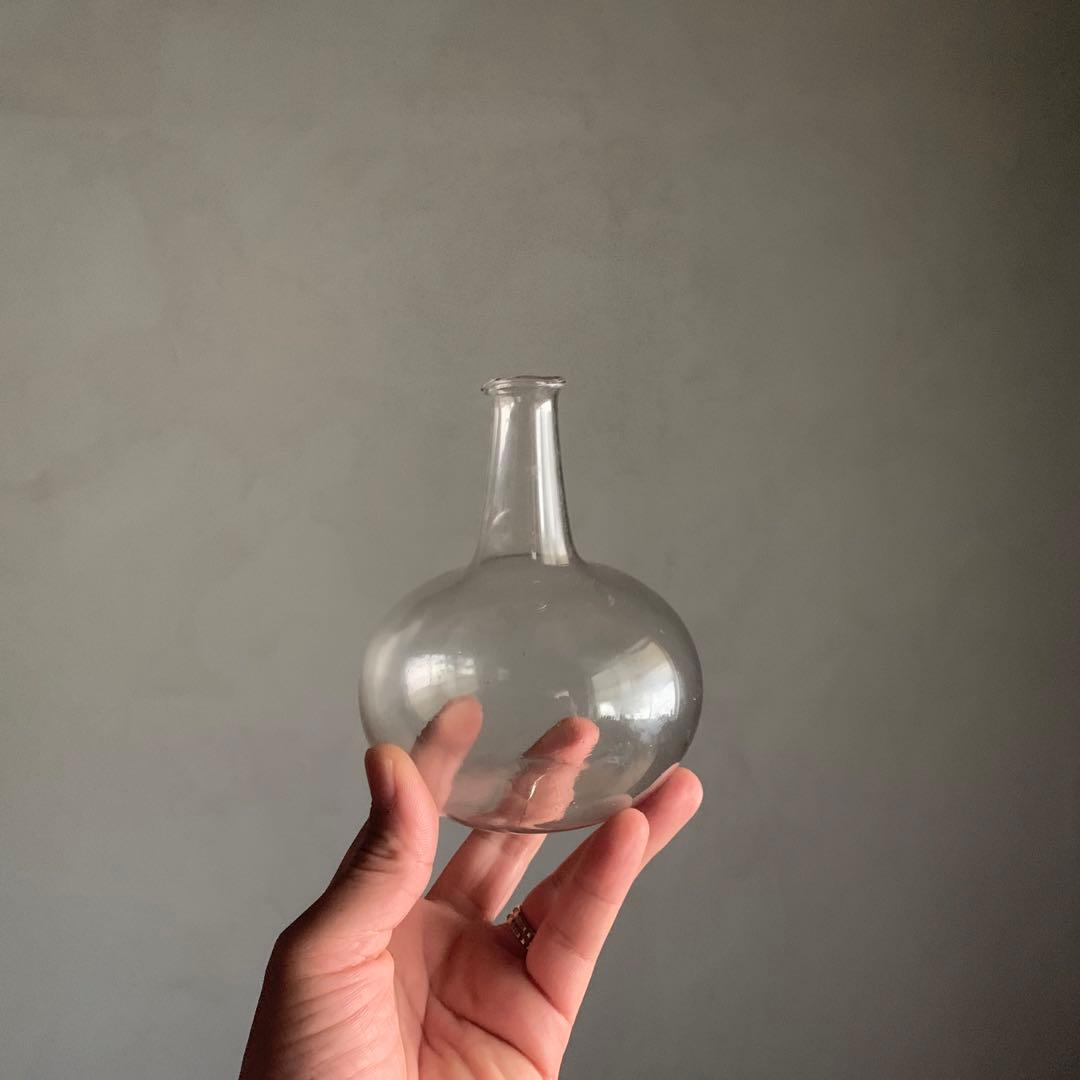 フラスコ形 ガラス 徳利 酒器 No.2 古道具 アンティーク
