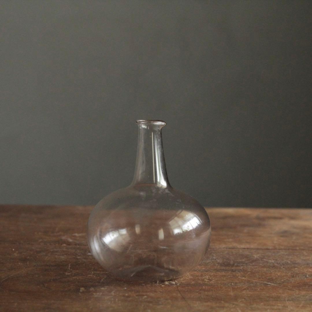 フラスコ形 ガラス 徳利 酒器 No.2 古道具 アンティーク