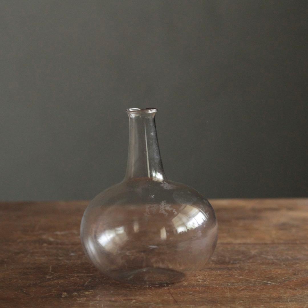 フラスコ形 ガラス 徳利 酒器 No.2 古道具 アンティーク
