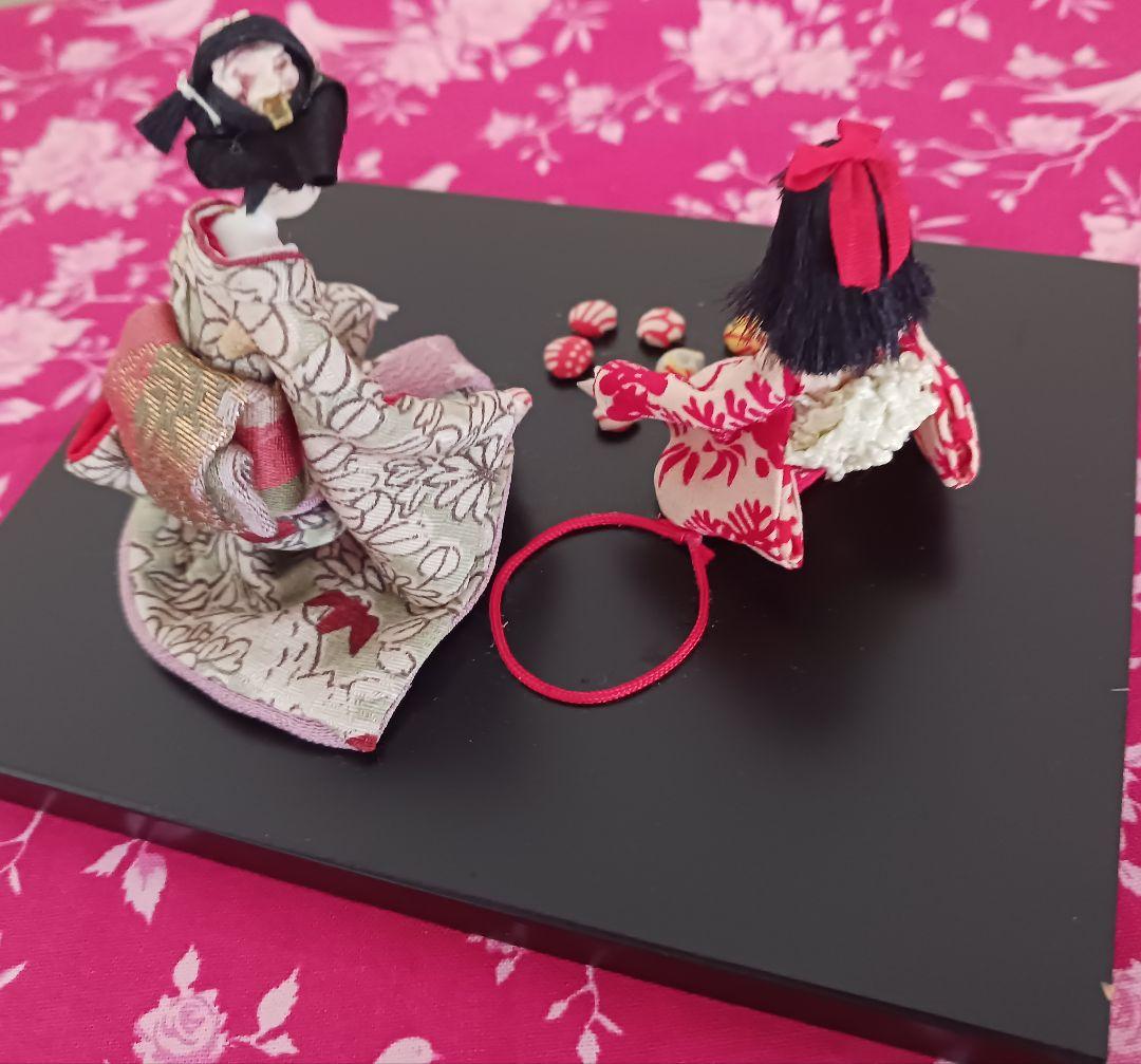 芦屋 ちぐさ人形「お手玉遊び」
