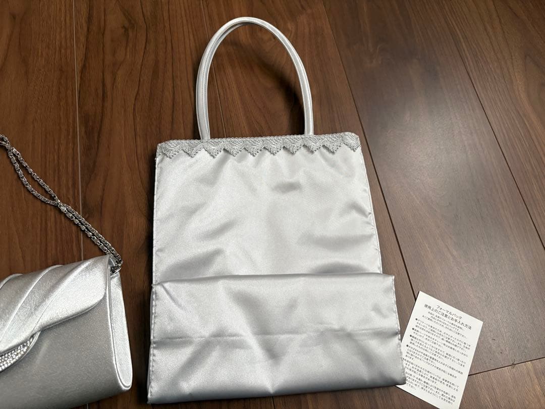 東京ソワール　シルバー パーティーバッグ　サブバッグ　まとめ売り　結婚式　バッグ