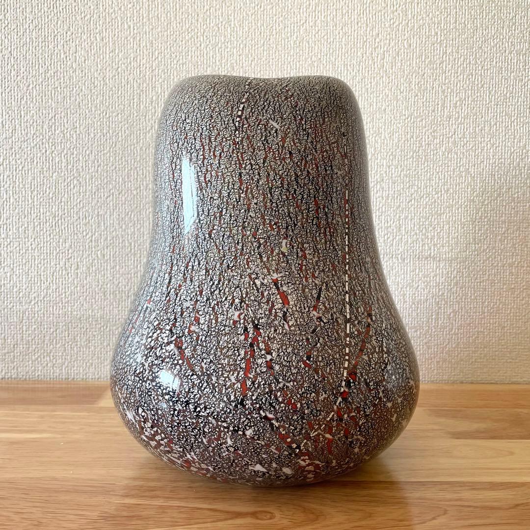 小林貢 宙吹硝子 花瓶 花器 ガラス工芸 花しぐれ フラワーベース