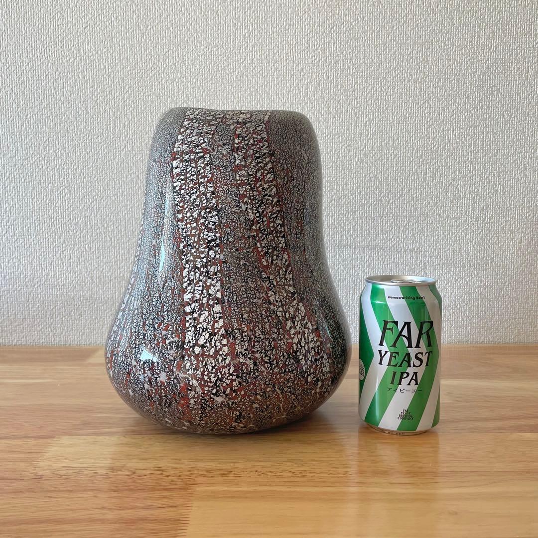 小林貢 宙吹硝子 花瓶 花器 ガラス工芸 花しぐれ フラワーベース