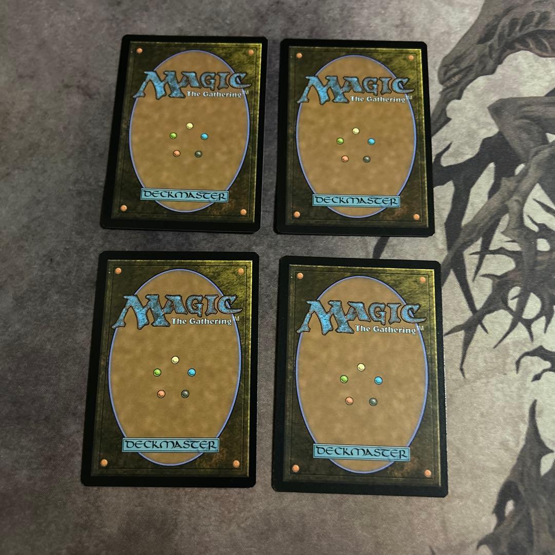 【MTG】水蓮の花びら　エッチングfoil 英語版　4枚セット